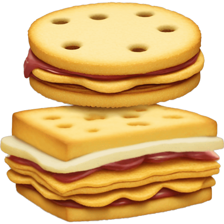 Ritz cracker and milano sandwich emoji