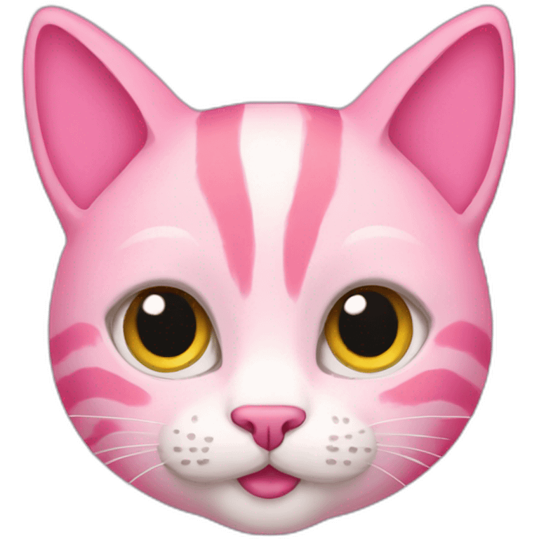 Pink cat emoji