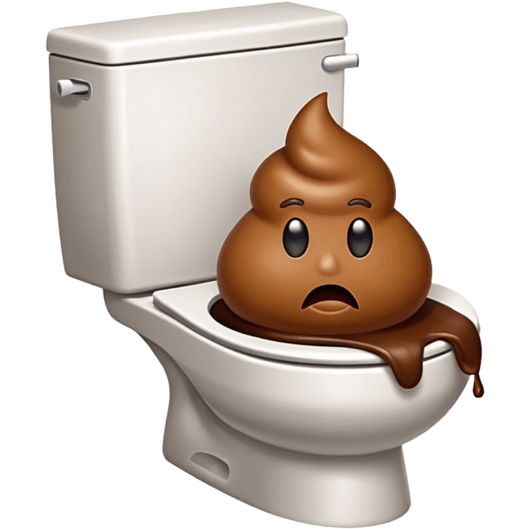 Poop emoji toilet emoji