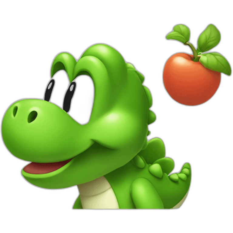 yoshi eats his nose emoji