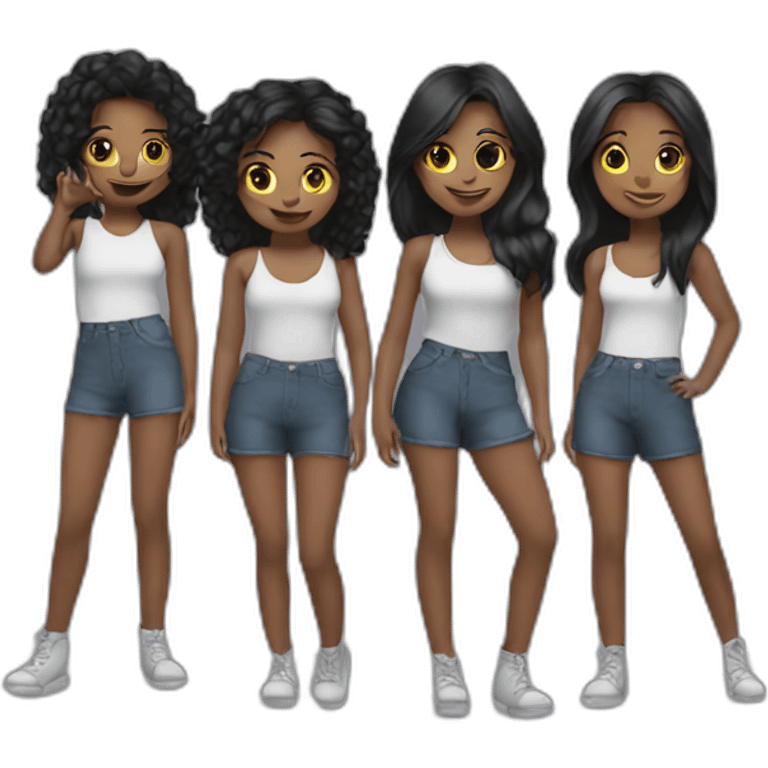 four girls band emoji