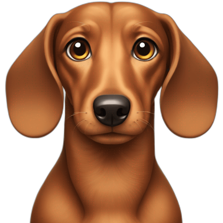 dachshund with wired hair emoji