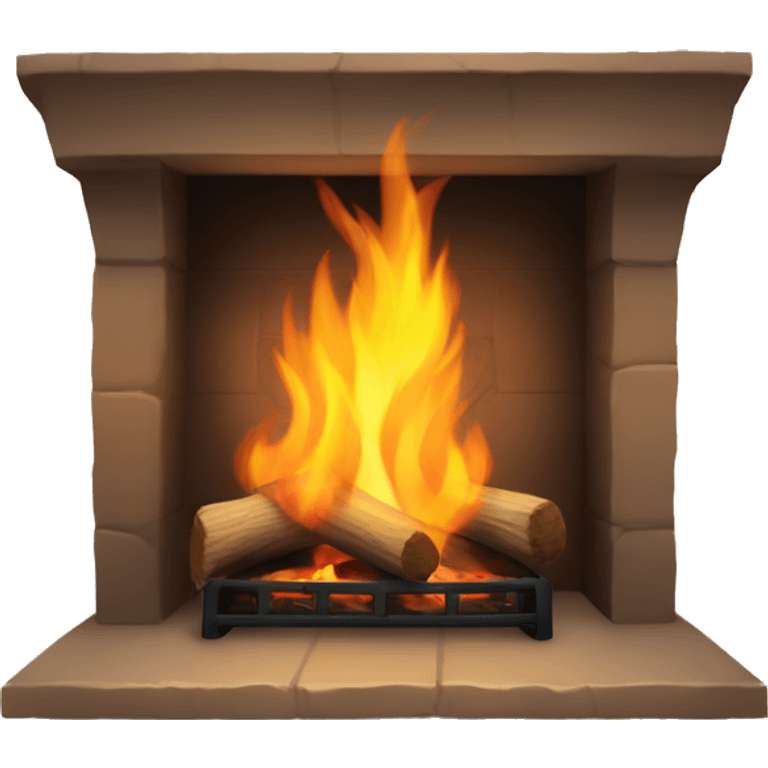 cozy fire place emoji