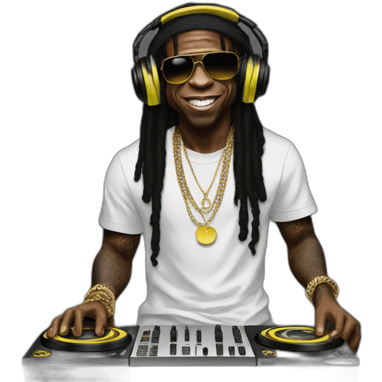 lil Wayne djing emoji