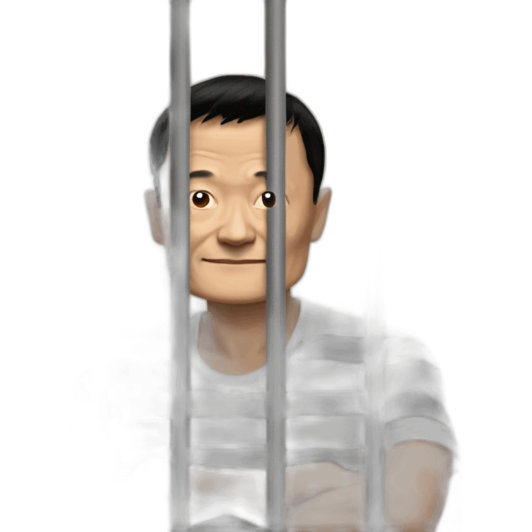 jack ma behind bars emoji