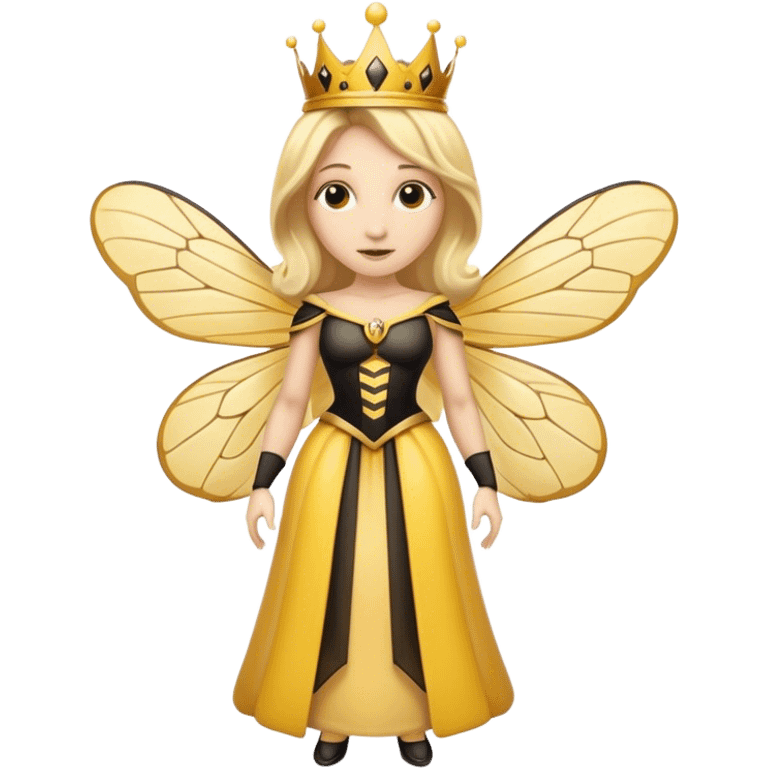 Full Body plus  Queen bee woman with  blonde hair and big nose emoji