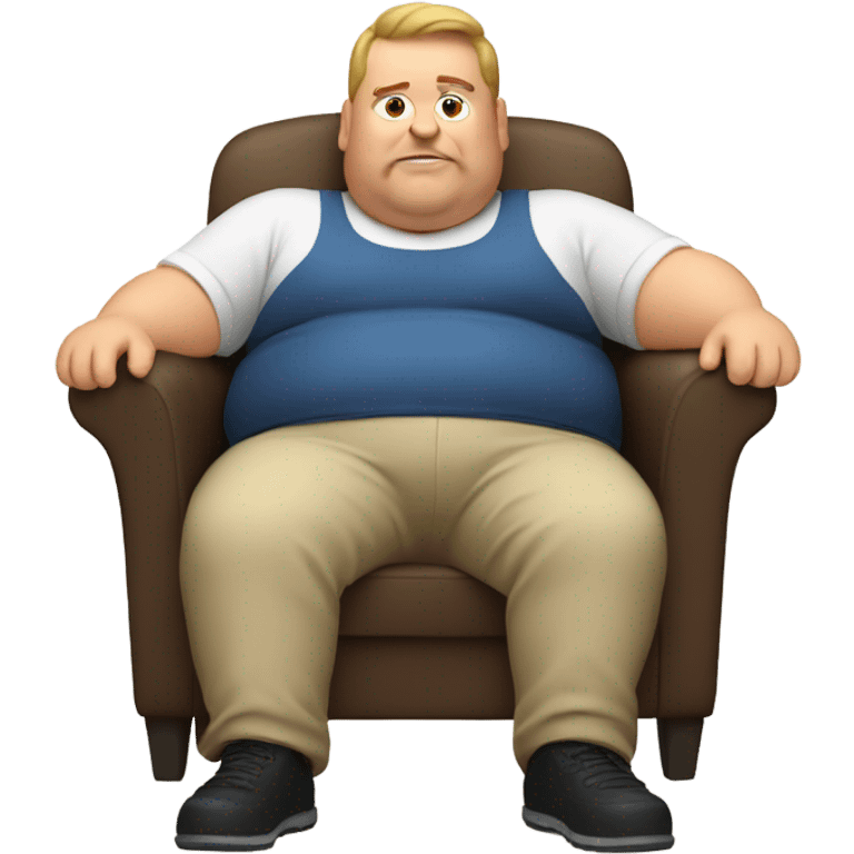 Fat guy in chair emoji