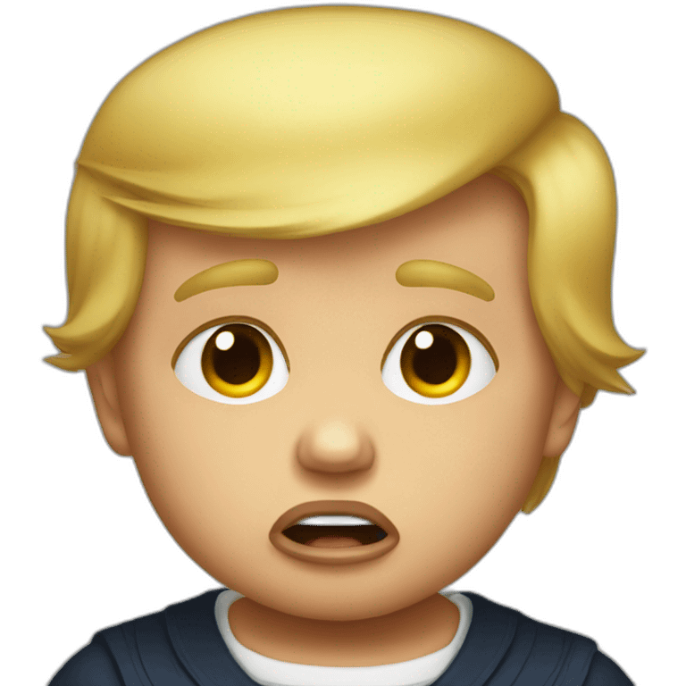 Baby Donald trump crying emoji