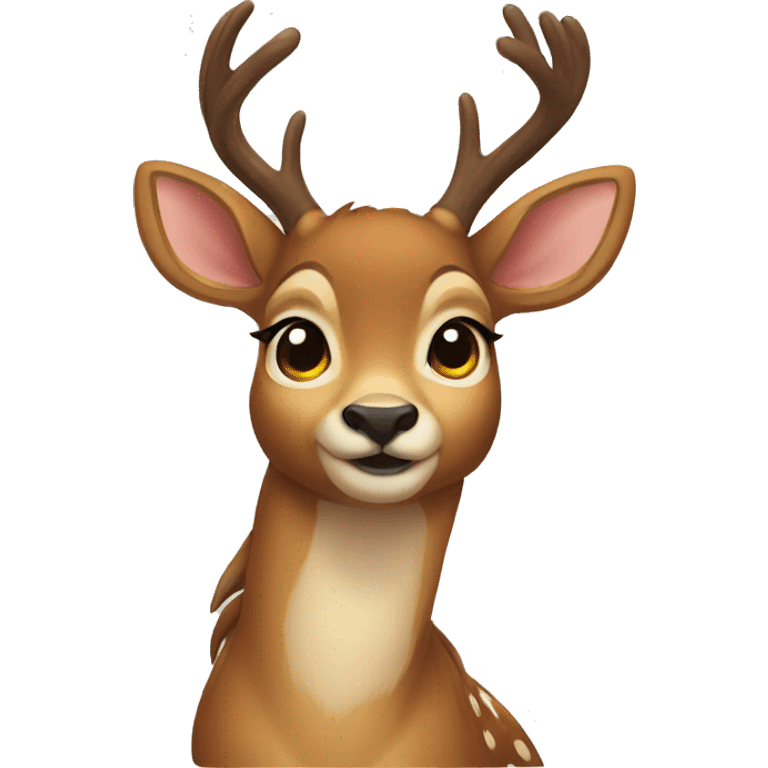 a young anthropomorphic deer emoji