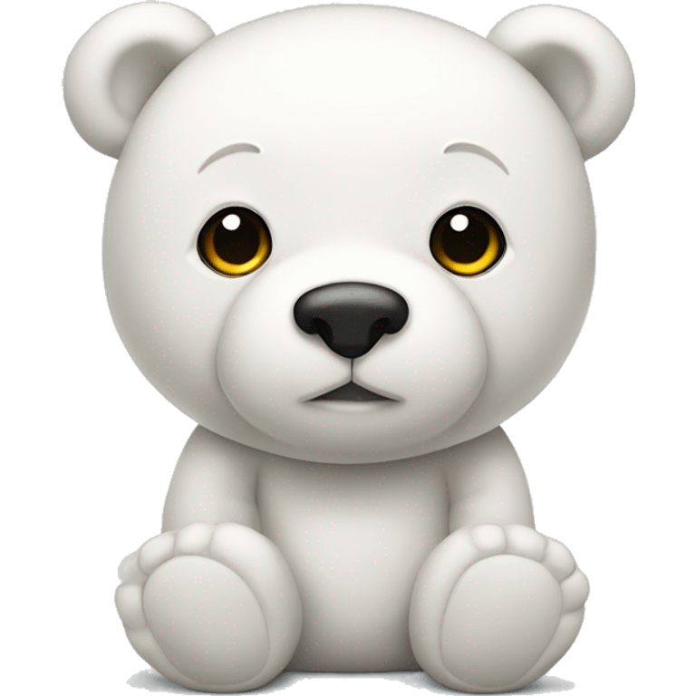 white teddy bear emoji