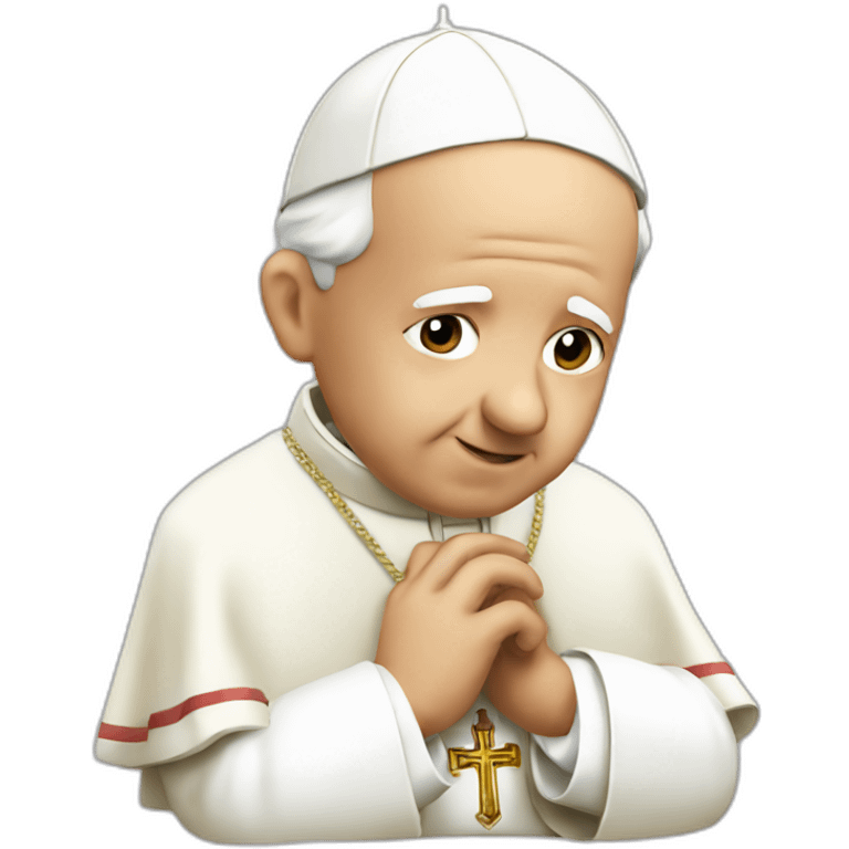 the pope innocently snorting lines emoji