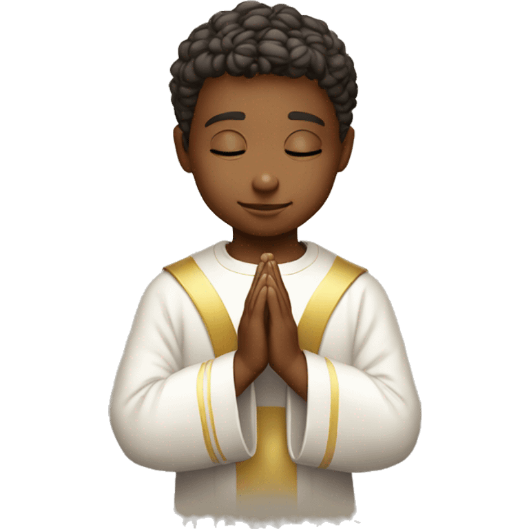 The Young europa Priest in prayer emoji