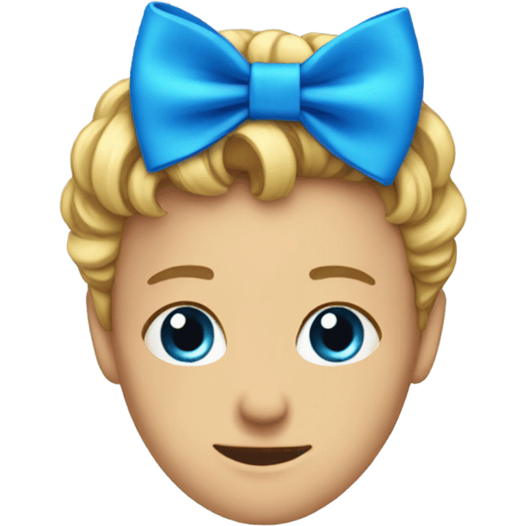 Blue bow emoji