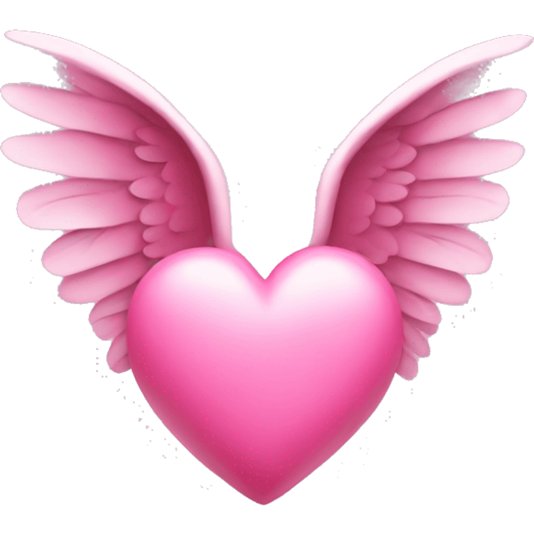 Pink Heart with wings emoji