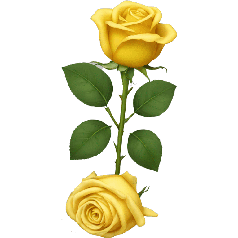 Yellow rose emoji