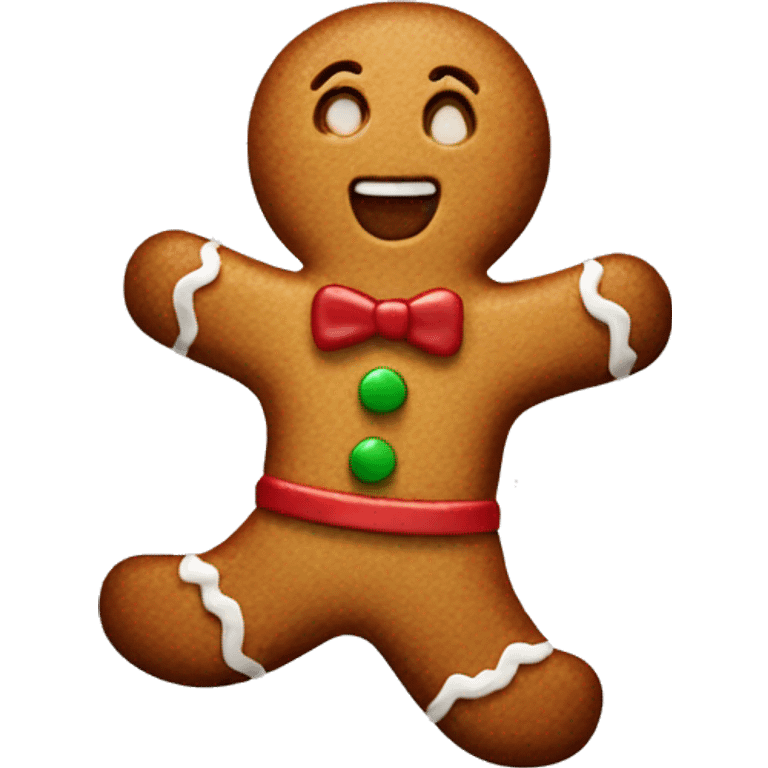 Gingerbread man emoji