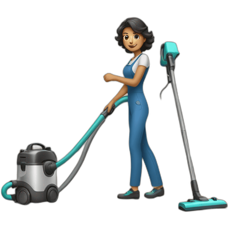 Woman with vacuum cleaner emoji