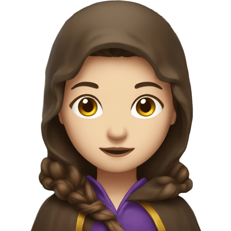 girl wizard with brown hair emoji