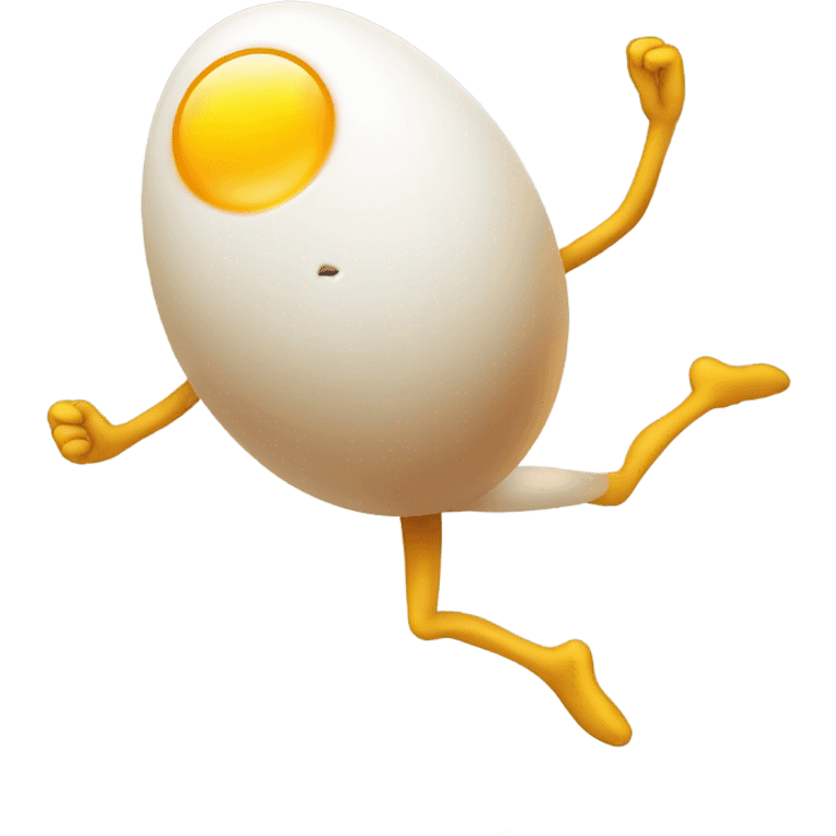 Over easy egg man Danceing  emoji