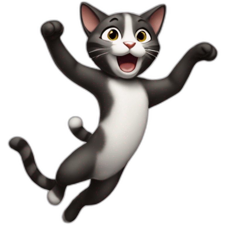 A cat dancing emoji