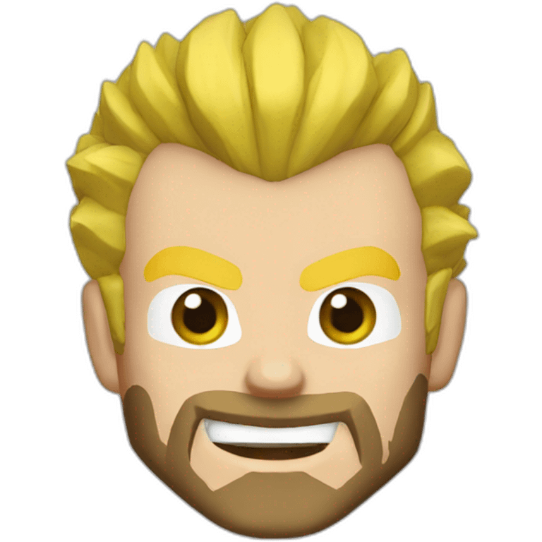 vegeta blond beard emoji