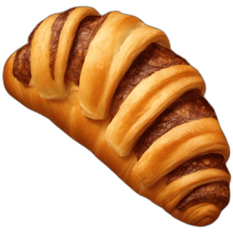 Chocolate croissant  emoji