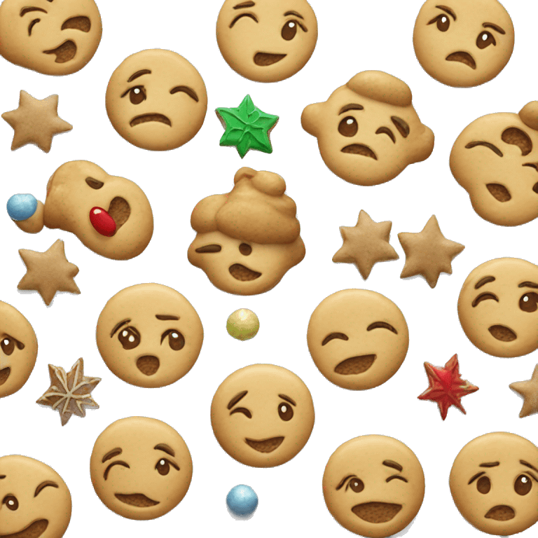 Baking Christmas cookies emoji