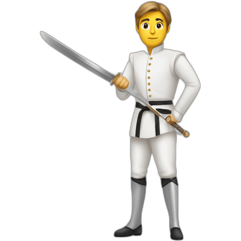 Homme épée entre les jambes emoji