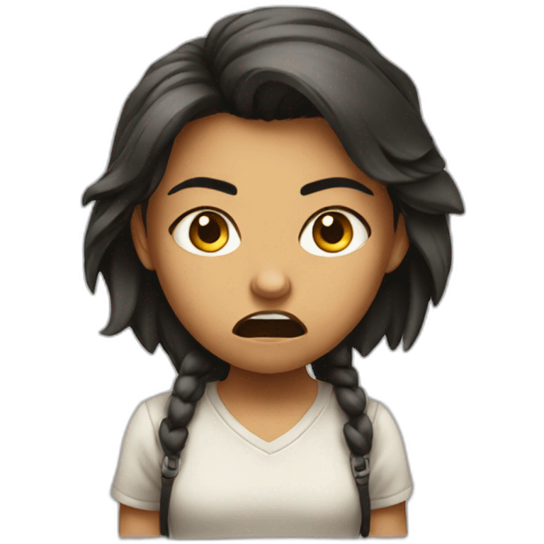 Angry girl emoji