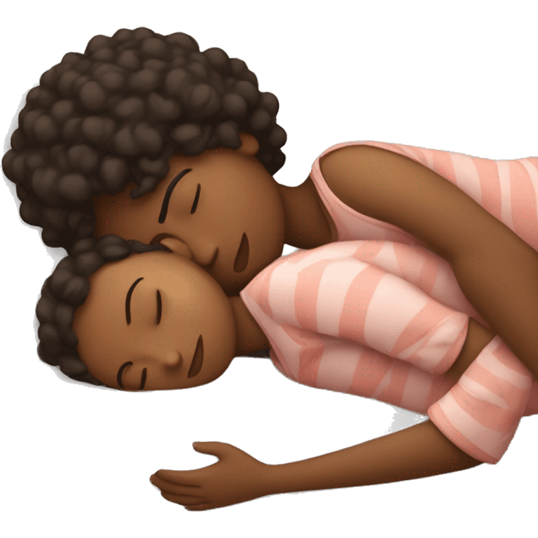 girl sleeping with boyfriend  emoji