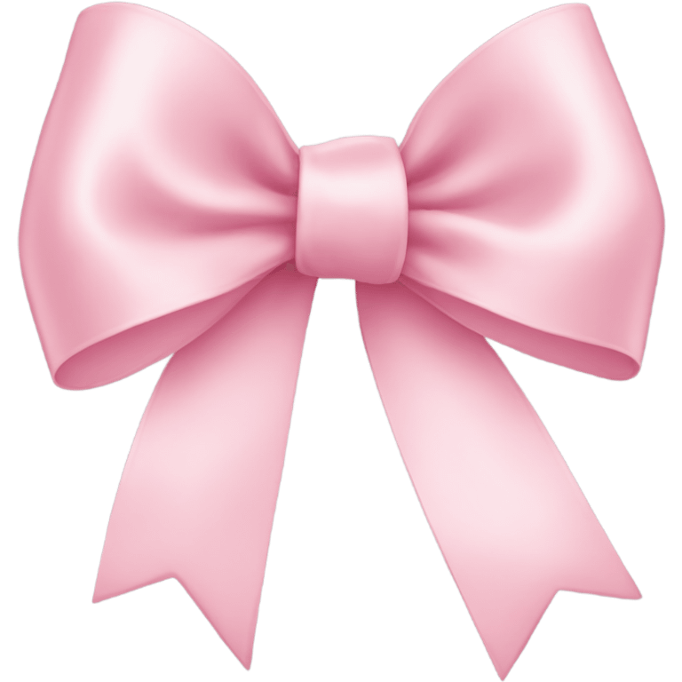 light pink ribbon bow emoji