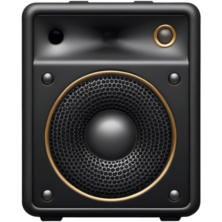 Rectangular black small Marshall speaker emoji