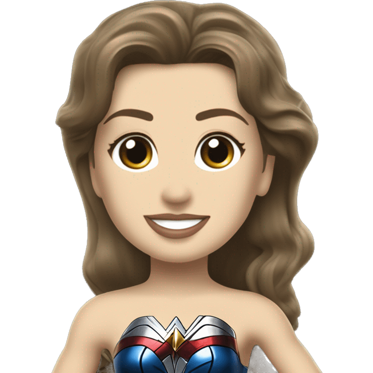 Linda Carter as WW2 Wonder Woman’s Long wheelbase widened ground effects Scion FR-S hypercar hot wheels car emoji