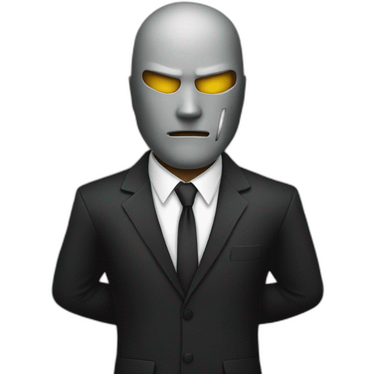 hitman on suit emoji