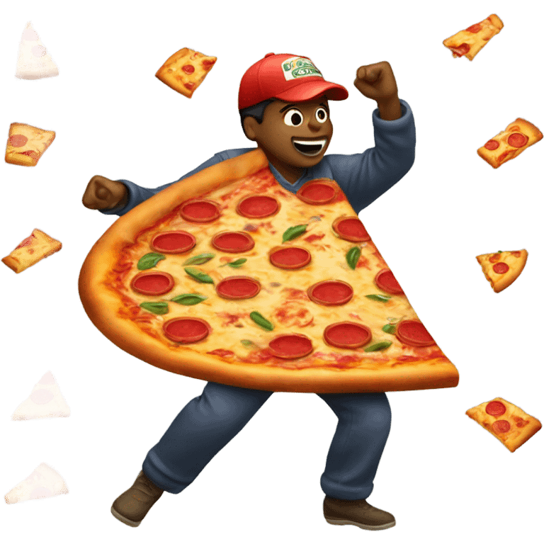 Dancing pizza man emoji