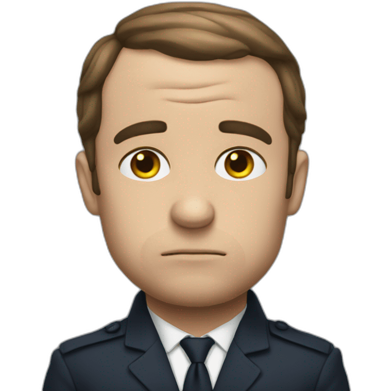 macron sad emoji