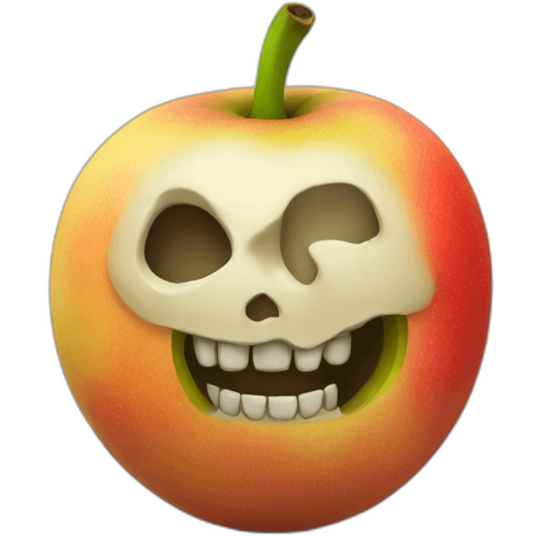 fruit that looks like skull emoji