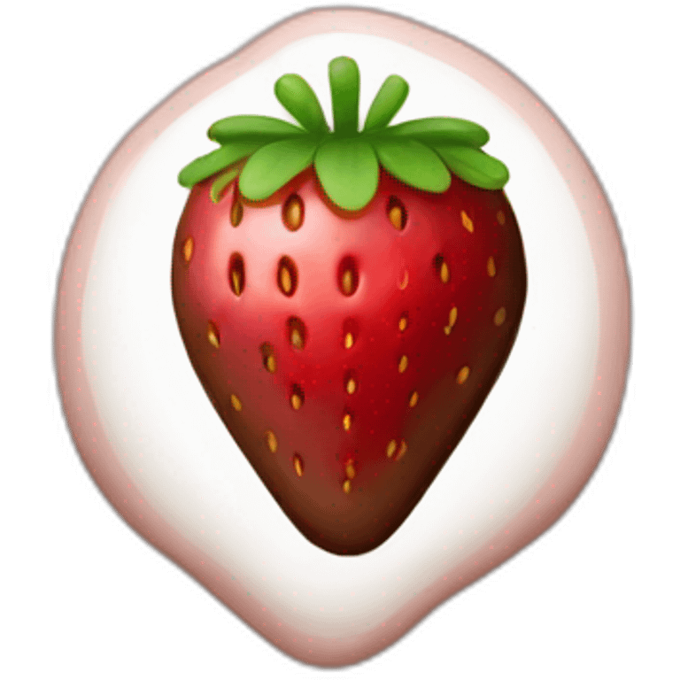 Chocolate strawberry  emoji