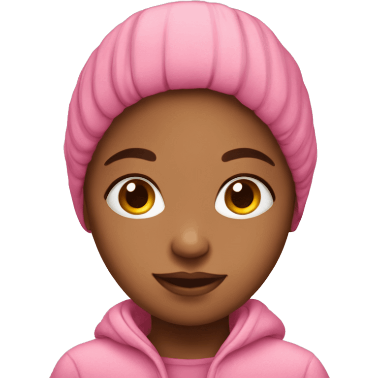 Pink cozy girl emoji