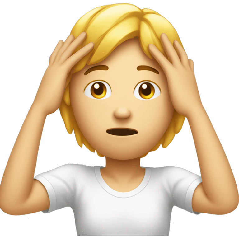 emoji that is realy trying to thing with hands on head more thinking emoji