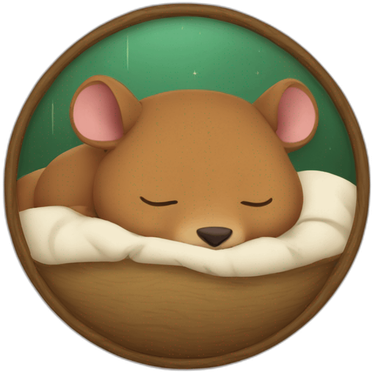 kapibara sleeping emoji