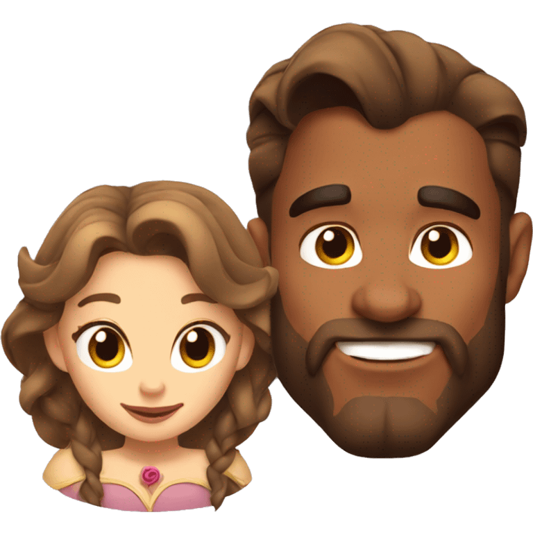 Beauty and the Beast with horns emoji