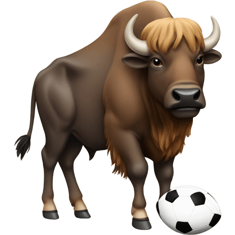 Buffalo with football emoji