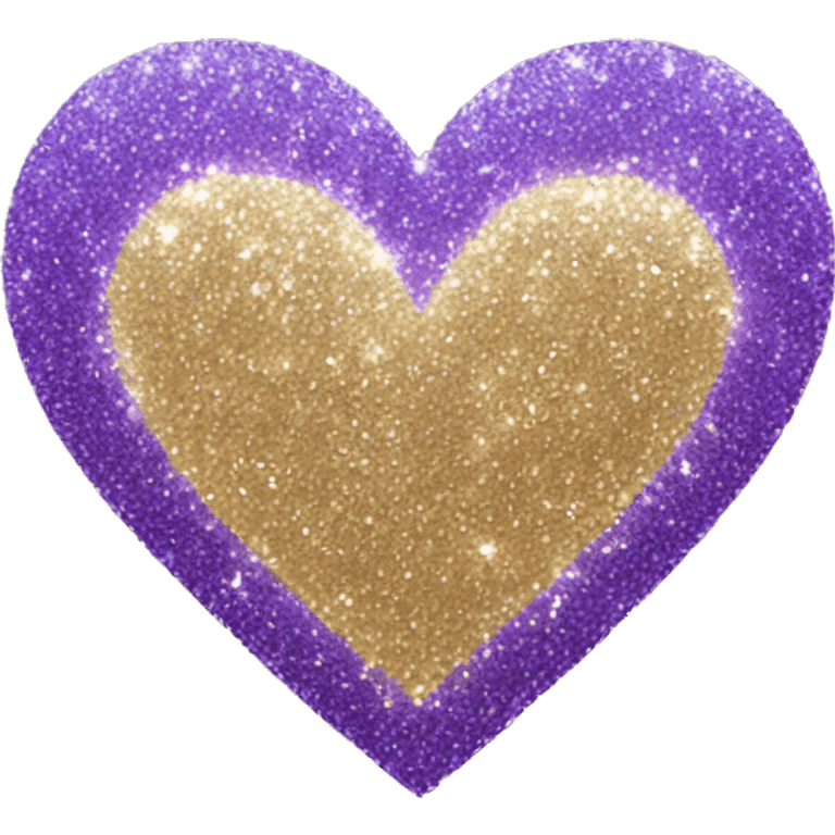 Glitter heart emoji