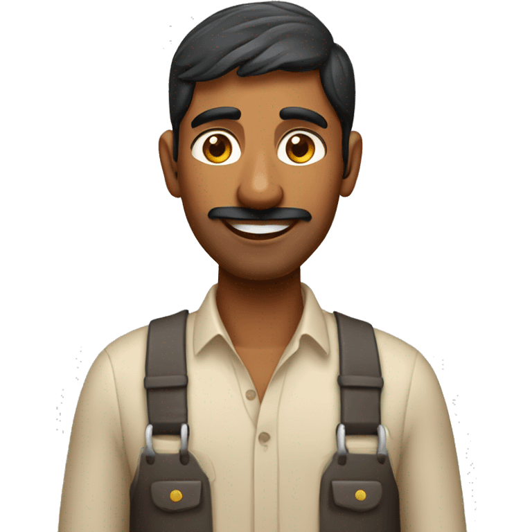 indian dairy farmer with cow emoji