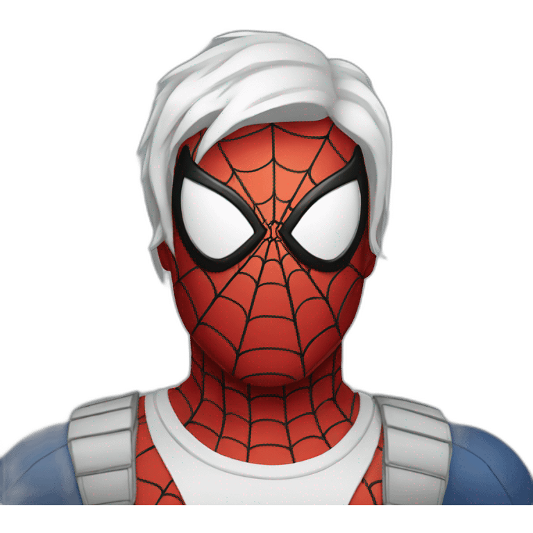 White Spiderman emoji