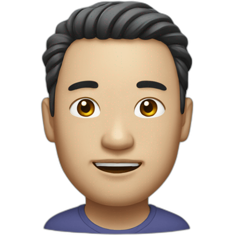 Chinese boom head emoji