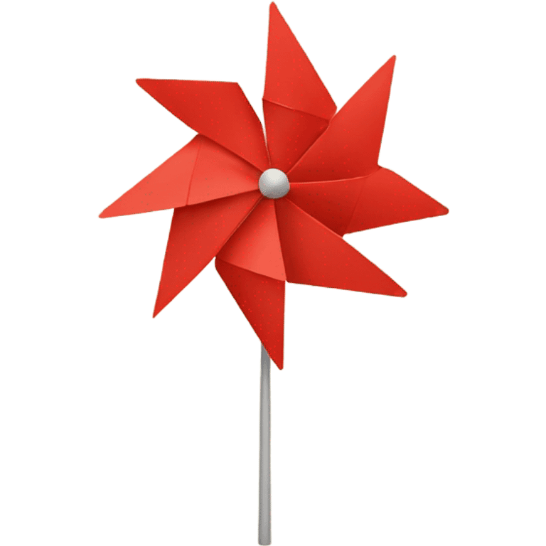 Red paper windmill emoji