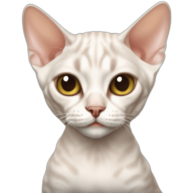 Devon rex cat fat emoji