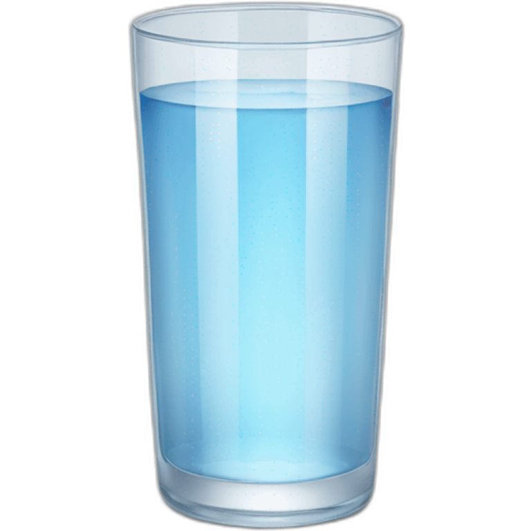 glass of water transparent emoji